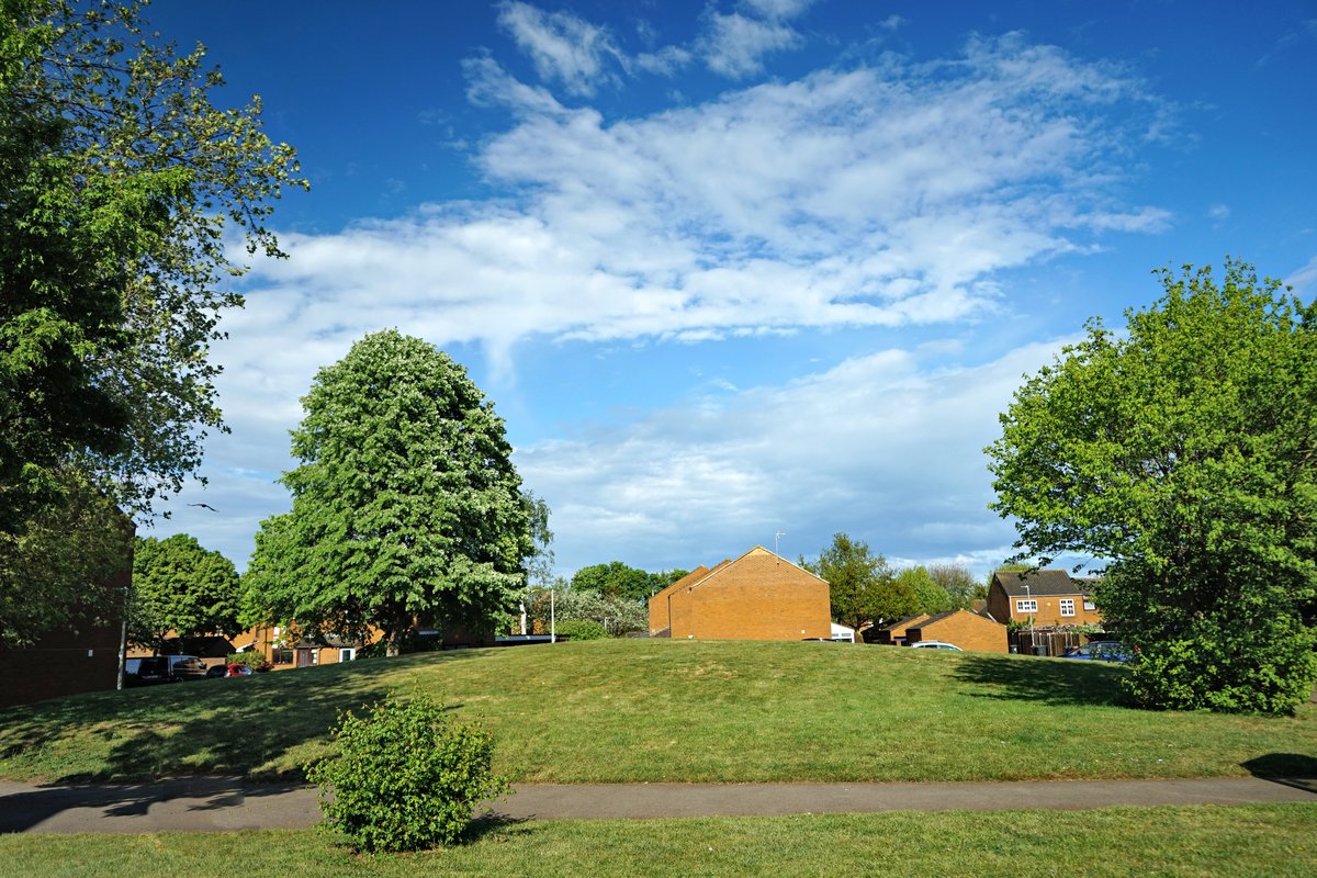 Photo of bowl barrow on Pinehurst Estate, Hertford