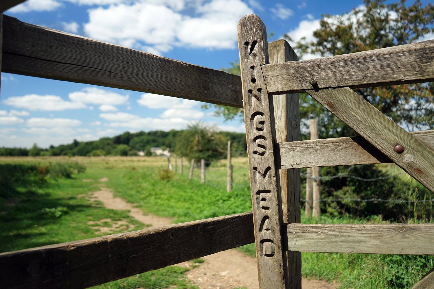 Photo of footpath gate on the Kings Meads