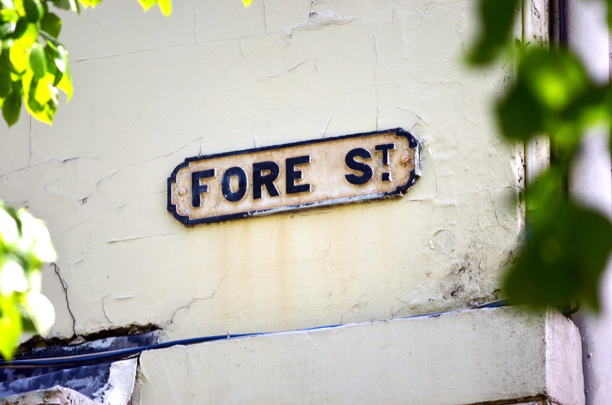 Photo of the Fore Street sign